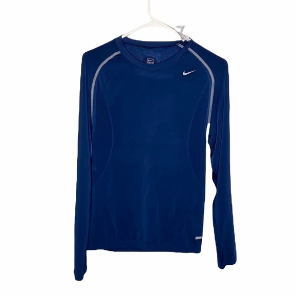 Nike blue Dri fit long sleeve tee shirt - Picture 1 of 12